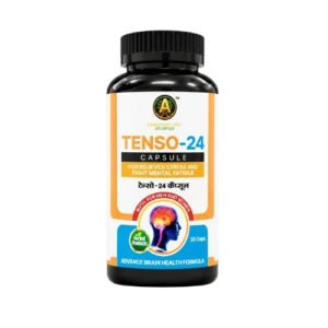 Tenso-24 Capsule | Ayurvedic Brain & Mental Wellness Support | Herbal Capsules for Cognitive Health | 30 Capsules