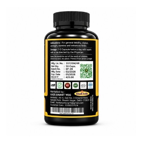Shilajit-Pro Capsule | Ayurvedic Men's Vitality & Wellness Supplement | Energy, Stamina & Performance Support | 30 Capsules - Image 2
