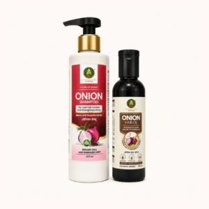 Onion Hair Care Combo | Onion Shampoo 200ml + Onion Hair Oil 100ml | Complete Hair Fall Control & Hair Growth Care Kit